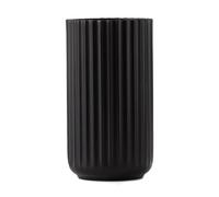 Lyngby Porcelæn Jarrón Lyngby . negro mate 15 cm