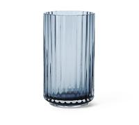 Lyngby Porcelæn Jarrón Lyngby vidrio azul medianoche 12.5 cm