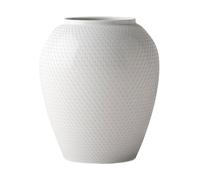 Lyngby Porcelæn Jarrón Rhombe Ø21.5 cm Blanco