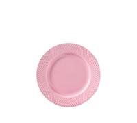 Lyngby Porcelæn Plato de almuerzo Ø21 cm Rhombe Color Mix & Match en porcelana rosa