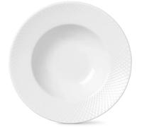 Lyngby Porcelæn Plato hondo Rhombe blanco Ø 24.5 cm