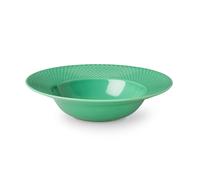 Lyngby Porcelæn Plato hondo Rhombe verde 24.5 cm