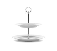 Lyngby Porcelæn Plato para tarta Rhombe Ø 27 cm blanco