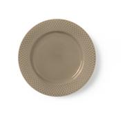 Lyngby Porcelæn Plato Rhombe Earth Ø23 cm Clay