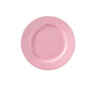 Lyngby Porcelæn Plato Rhombe rosa 21 cm