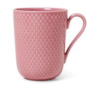 Lyngby Porcelæn Taza con asa Rhombe 33 cl Rosa