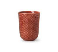 Lyngby Porcelæn Taza sin asa Rhombe 33 cl terracota