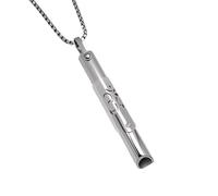 LynixTrade Breathlace - Collar de respiración plateado para aliviar la ansiedad, ayuda a la respiración consciente, alivio del estrés y la ansiedad, estilo decorativo, ligero para el uso diario
