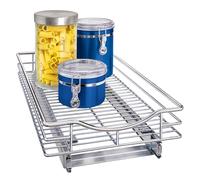 LYNK PROFESSIONAL® Pull out Cabinet Organizer, 11" x 21" Slide out Drawers for Kitchen Cabinets - Sliding Pull-out Pantry Shelves - Home Shelf Organizers - Lifetime Ltd. Warranty, Chrome