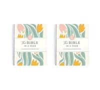 LYNMTPJ La Biblia en un año: Un estudio de 52 semanas a través de la Palabra de Dios - Guía de estudio bíblico en espiral Plan de estudio bíblico de 52 semanas for mujeres((A4 Size)2pc)