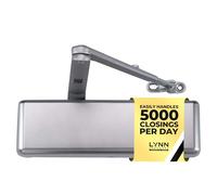 LYNN HARDWARE DC9016 - Cierrapuertas comercial extra resistente, cierre automático de puerta montado en superficie, tamaño 1-6, cierre de puerta comercial resistente para zonas de tráfico pesado,