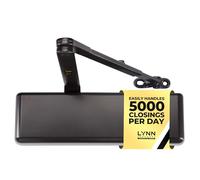 LYNN HARDWARE DC9016 - Cierrapuertas comercial extra resistente, cierre automático de puerta montado en superficie, tamaño 1-6, cierre de puerta comercial resistente para zonas de tráfico pesado