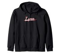 Lynn Massachusetts North Shore Vintage Varsity Distressed Sudadera con Capucha