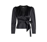 LYNNEA Blusa Cruzada, Negro, M para Mujer