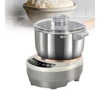 LYNNEYING Máquina Eléctrica de Pasta con Función de Fermentación, Amasadora de Pasta 140-170Rpm, Temporizador por Microcomputadora, Panel Táctil Frontal, 7.4/5.3 QT EE.UU., Acero Inoxidable 304(5L)