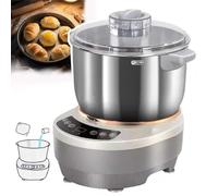 LYNNEYING Máquina Eléctrica de Pasta de Gran Capacidad con Función de Fermentación Máquina de Amasar Harina de Acero Inoxidable 200W Amasadora de Pasta con Temporizador,Control Táctil para Pizza(7L)