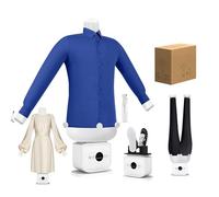 LYNNEYING Nueva Plancha De Vap-or Automatique 2026, Máquina De Planchar De Aire Caliente, Planchado Rápido 360°, Planchado Inteligente Sin Mano, Un Solo Toque, Compacta Para Casa & Viaje(B)