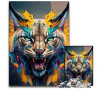 Lynx Panorama Set Middle - Rompecabezas de Madera de 1000 Piezas para Adultos,Ideal para Relajarse y desafiar,decoración Colorida para el hogar,Regalo Ideal para Amigos,50x75cm/19,68x29,52 Pulgadas