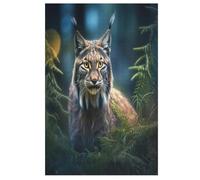 Lynx - Puzzle para niños, 1000 unidades, rompecabezas de madera, kit de bricolaje, relajación, juegos para adolescentes y adultos, regalos 78 x 53 cm