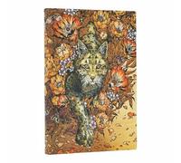 Lynx Rising (Erica Williams Art) Mini Unlined Softcover Journal (Elastic Band Closure)
