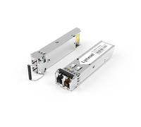 Lynxcel Módulo SFP LC de 1,25 G, transceptor de fibra óptica multimodo 1000Base-SX, 850 nm MMF Dual LC, hasta 550 m para Cisco, Ubiquit UniFi, TP-Link, Meraki, Intel, Mikrotik, Netgear y más, paquete