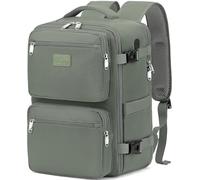 LYNXCHER Mochila Viaje Cabina Avion 45x36X20 pour Easyjet Mochila Cabina de Viaje Equipaje Antirrobo 30L Mano Bolso Hombre Mujer para Computadora Portatil de15.6 Pulgadas Verde Claro
