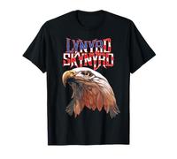 Lynyrd Skynyrd Americana Eagle Free Bird Retro Rock Bandera de Estados Unidos Camiseta