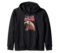 Lynyrd Skynyrd Americana Eagle Free Bird Retro Rock Bandera de Estados Unidos Sudadera con Capucha