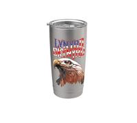 Lynyrd Skynyrd Americana Eagle Free Bird Retro Rock Bandera de Estados Unidos Vaso térmico de acero inoxidable de doble pared