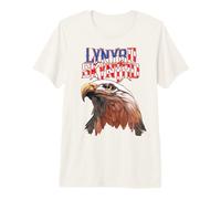 Lynyrd Skynyrd Americana Eagle Free Bird Retro Rock Flag EE. UU. Camiseta Premium