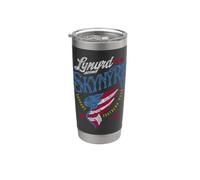 Lynyrd Skynyrd apoya la bandera de Southern Rock Wing Stars Stripes Vaso térmico de acero inoxidable de doble pared