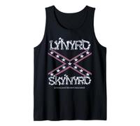 Lynyrd Skynyrd Bandera Estados Unidos Estrellas Rayas Sur Country Rock Camiseta sin Mangas