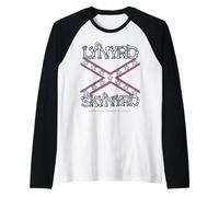 Lynyrd Skynyrd Bandera Estados Unidos Estrellas Rayas Sur Rock Country Camiseta Manga Raglan