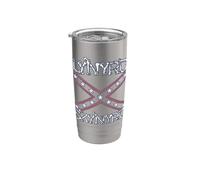 Lynyrd Skynyrd Bandera Estados Unidos Estrellas Rayas Sur Rock Country Vaso térmico de acero inoxidable de doble pared