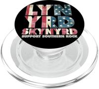 Lynyrd Skynyrd Bandera Logo US Stars Stripes 70s Southern Rock PopSockets PopGrip para MagSafe