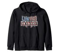 Lynyrd Skynyrd Bandera Logo USA Stars Stripes Southern Patriot Sudadera con Capucha