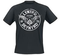Lynyrd Skynyrd Black Freebird `73 Wings Hombre Camiseta Negro XL, 100% algodón, Regular