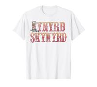 Lynyrd Skynyrd Bota Logo Vintage 1970s Classic Cowboy Rock Camiseta