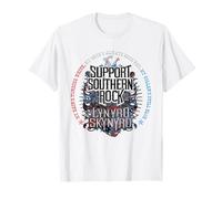 Lynyrd Skynyrd Classic Support Southern Rock Biker Regalos de los años 70 Camiseta