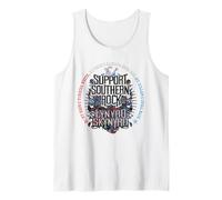 Lynyrd Skynyrd Classic Support Southern Rock Biker Regalos de los años 70 Camiseta sin Mangas