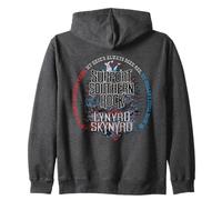 Lynyrd Skynyrd Classic Support Southern Rock Biker Regalos de los años 70 Sudadera con Capucha