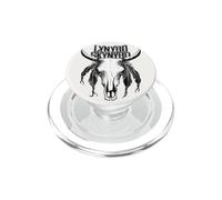 Lynyrd Skynyrd Cráneo en Escala de Grises Vintage 70s Rock Biker PopSockets PopGrip para MagSafe