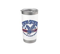 Lynyrd Skynyrd Dyin Breed Logo Bandera de Estados Unidos 70s Classic Band Rock Vaso térmico de acero inoxidable de doble pared