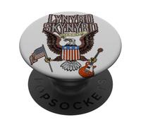 Lynyrd Skynyrd Eagle Guitarra Bandera de EE.UU. Clásico Rock Biker Retro PopSockets PopGrip Adhesivo