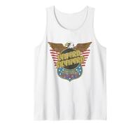 Lynyrd Skynyrd Eagle - Insignia de Apoyo de águila, Bandera de Estados Unidos de los años 70 Camiseta sin Mangas