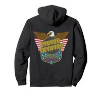Lynyrd Skynyrd Eagle - Insignia de Apoyo de águila, Bandera de los años 70 Sudadera con Capucha