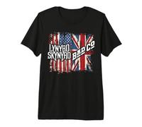 Lynyrd Skynyrd Event Bad Co - Bandera de Reino Unido con Bandera de Reino Unido Camiseta Premium