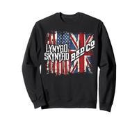 Lynyrd Skynyrd Event Bad Co - Bandera de Reino Unido con Bandera de Reino Unido Sudadera