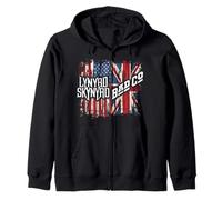 Lynyrd Skynyrd Event Bad Co - Bandera de Reino Unido con Bandera de Reino Unido Sudadera con Capucha