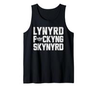 Lynyrd Skynyrd F Kyng Epic Southern Band Classic Logo Rock Camiseta sin Mangas